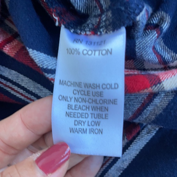 da-sh plaid button up cotton shirt - Picture 7 of 7